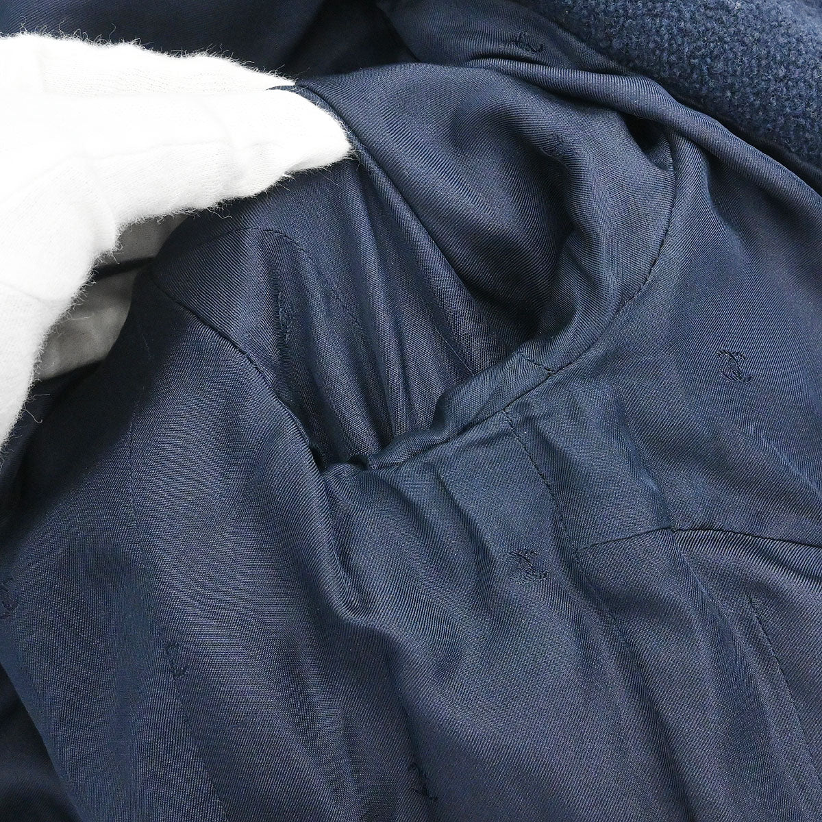 Chanel 1995 Setup Suit Jacket Skirt Navy #36