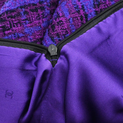 Chanel 1995 Setup Suit Jacket Skirt Purple #40