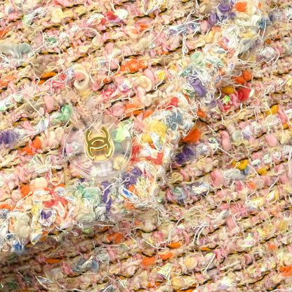 Chanel 1997 Single Breasted Coat Pink #38