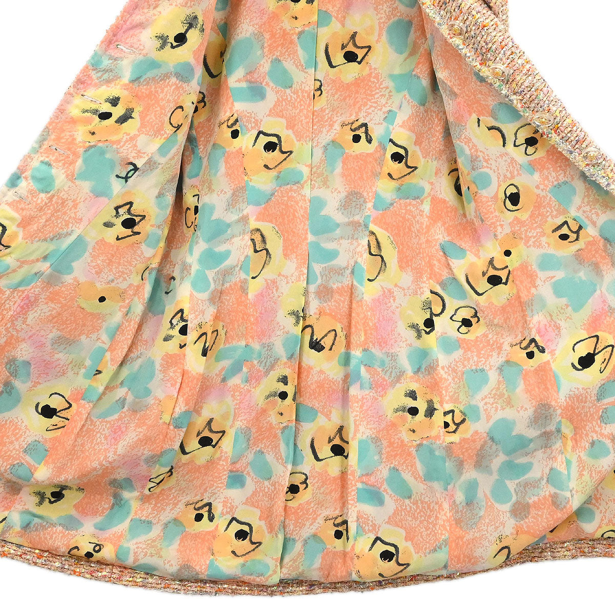 Chanel 1997 Single Breasted Coat Pink #38