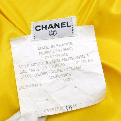 Chanel Zip Up Jacket Yellow 04541 #38