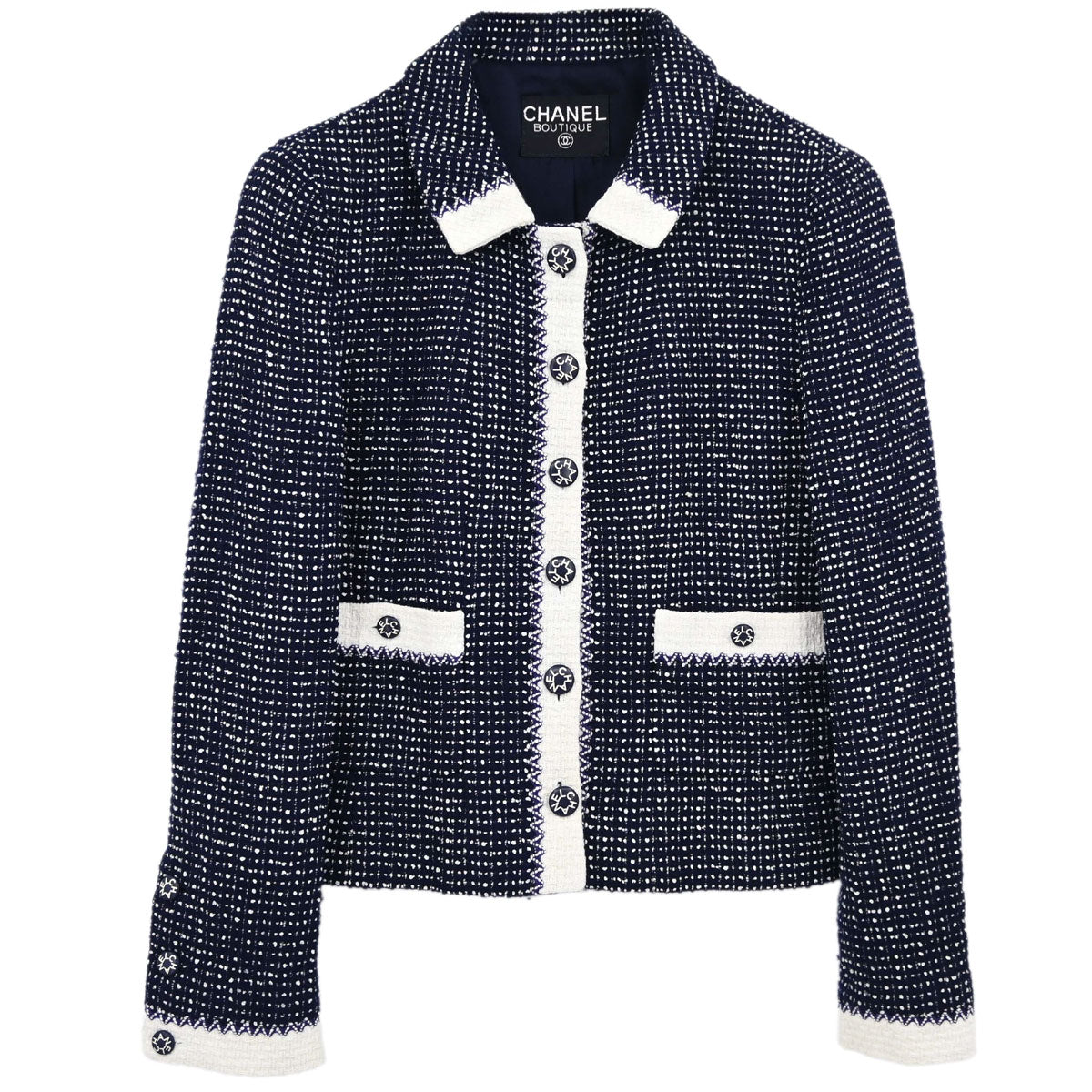 Chanel Tweed Jacket Navy