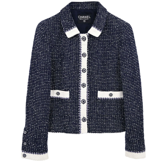 Chanel Tweed Jacket Navy