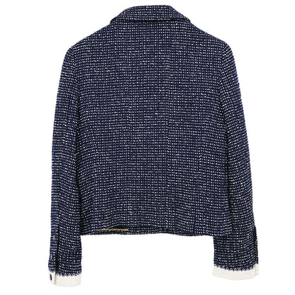 Chanel Tweed Jacket Navy
