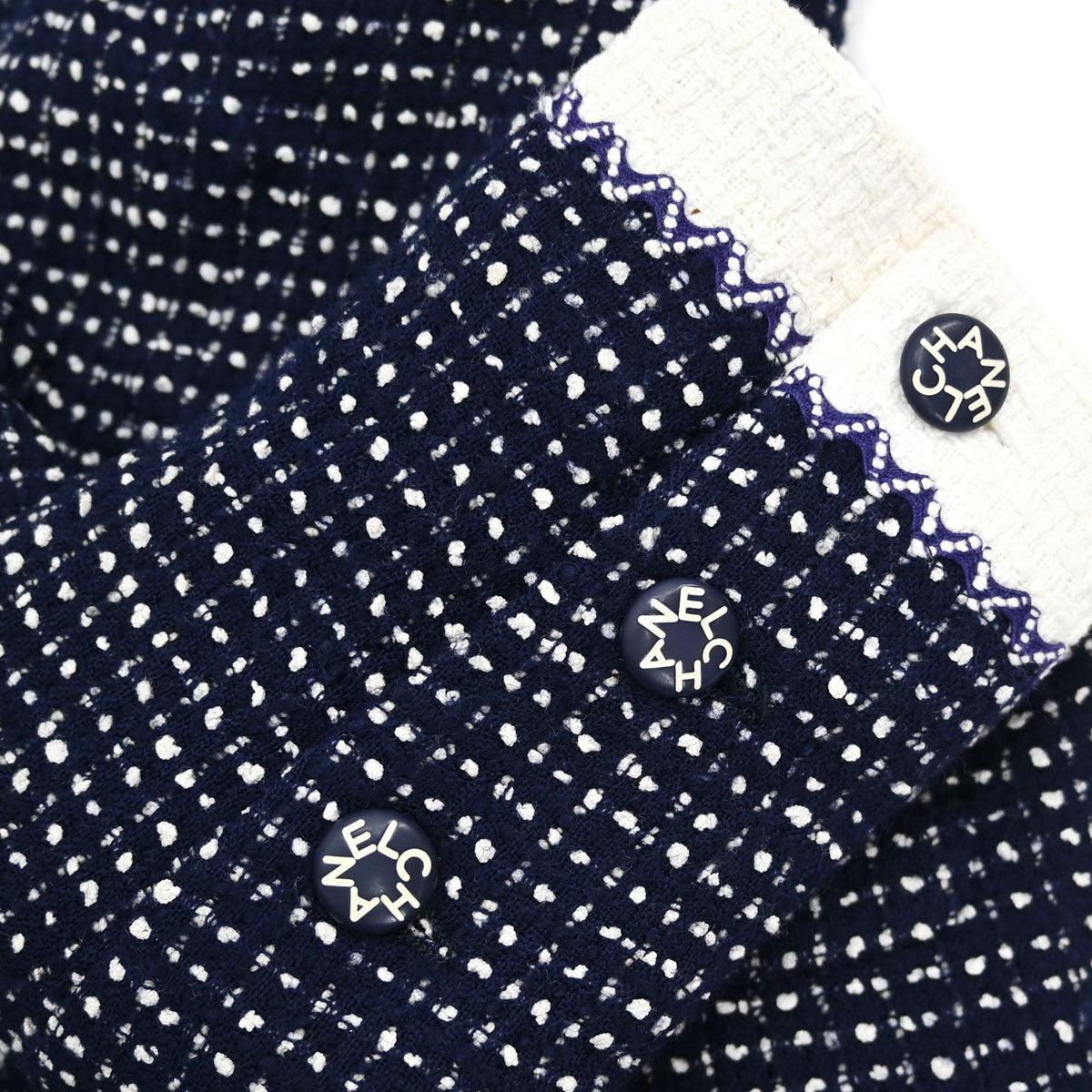 Chanel Tweed Jacket Navy