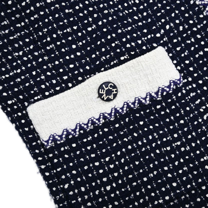 Chanel Tweed Jacket Navy