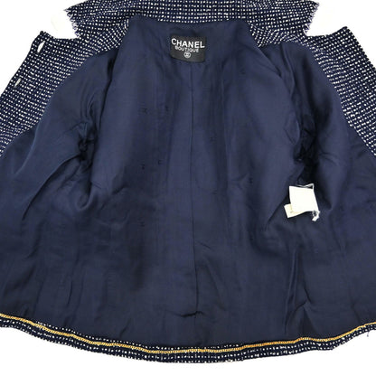 Chanel Tweed Jacket Navy