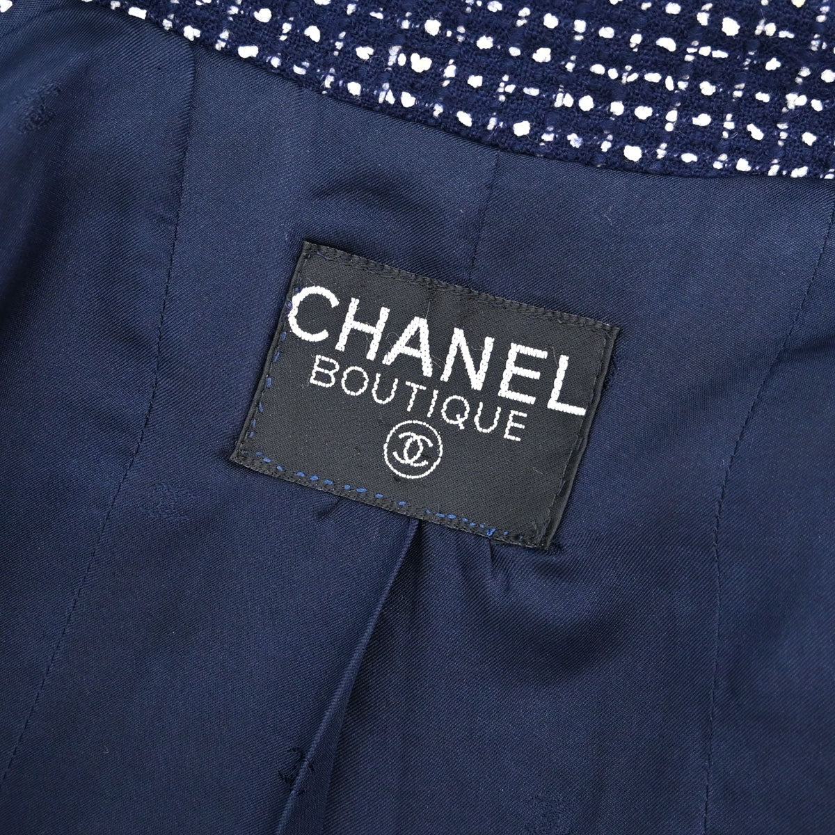 Chanel Tweed Jacket Navy