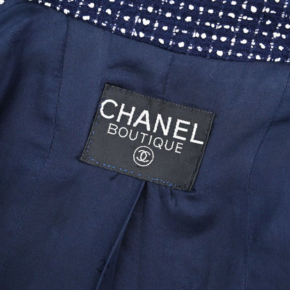 Chanel Tweed Jacket Navy