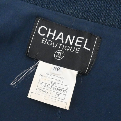 Chanel 1995 Single Breasted Jacket Navy #38