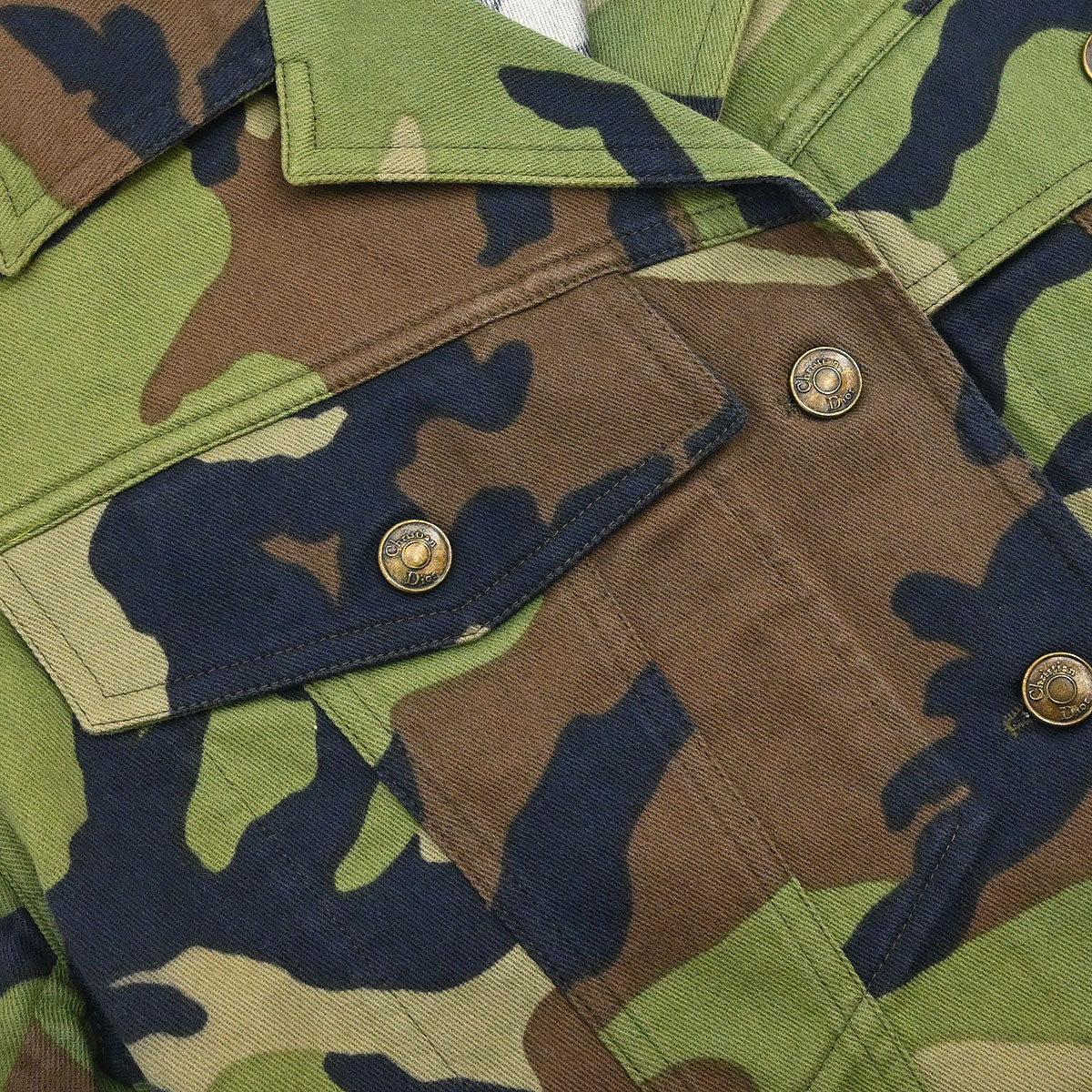 Christian Dior 2001 Jacket Camouflage Khaki #38