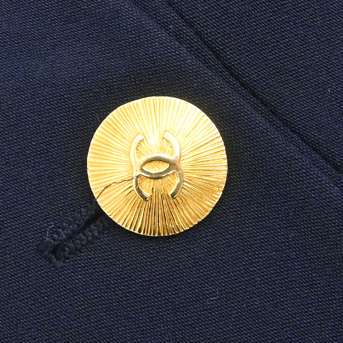 Chanel Setup Suit Jacket Skirt Navy 27 #36