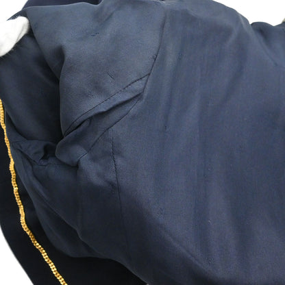 Chanel Setup Suit Jacket Skirt Navy 27 #36