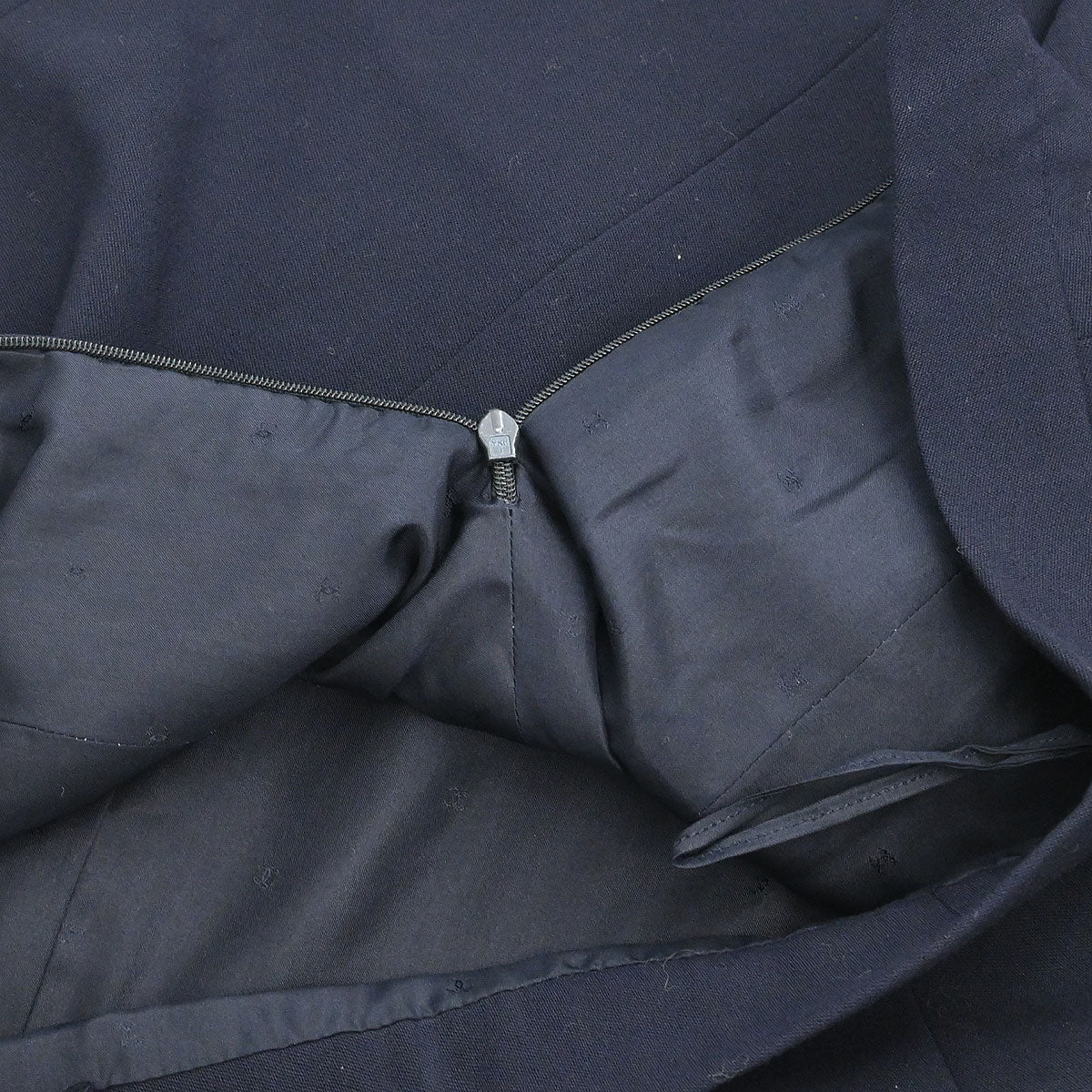 Chanel Setup Suit Jacket Skirt Navy 27 #36