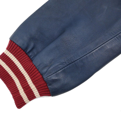 Chanel 2004 Sport Line Spring Letterman Bomber Jacket Navy #38