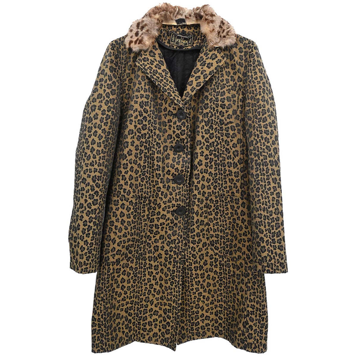 Fendi Leopard Coat Brown #40