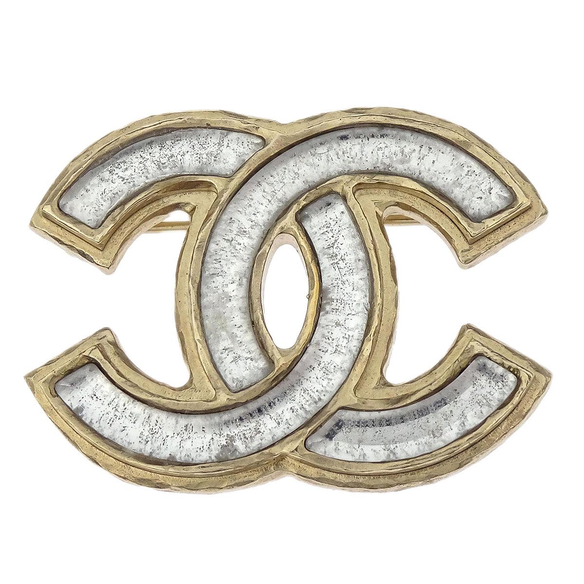 Chanel CC Brooch Pin Gold B12A