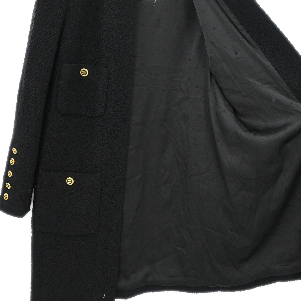 Chanel 1994 Setup Suit Jacket Skirt Black #42