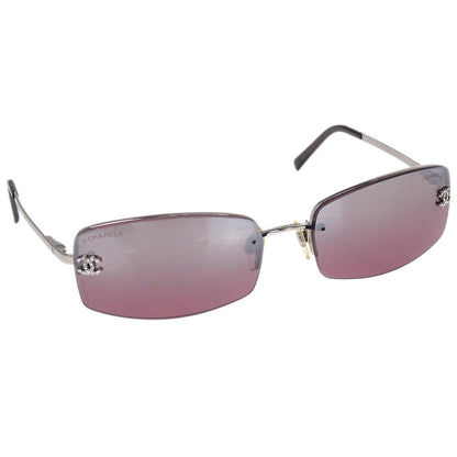 Chanel Sunglasses Eyewear Purple Rhinestone Small Good