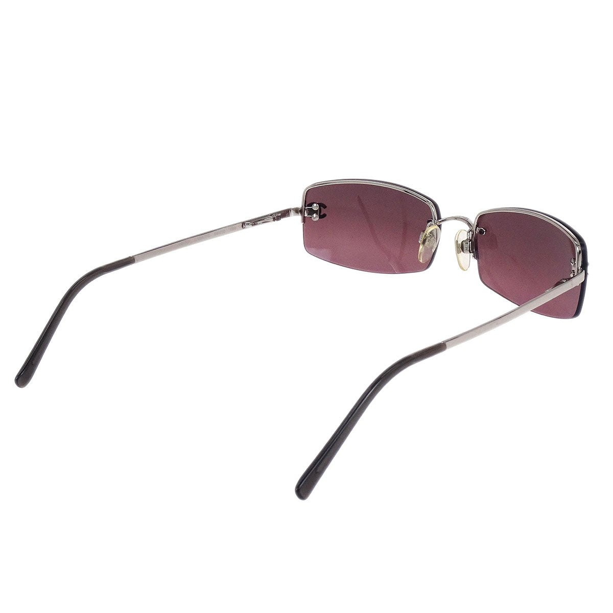 Chanel Sunglasses Eyewear Purple Rhinestone Small Good