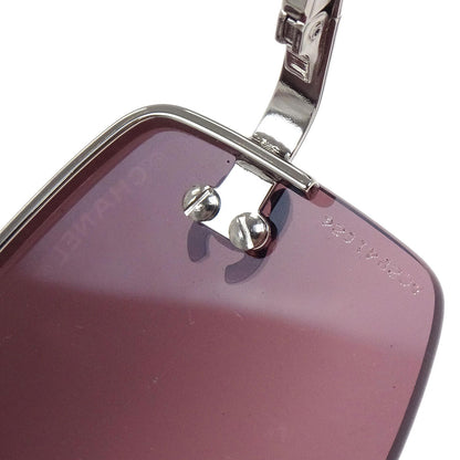 Chanel Sunglasses Eyewear Purple Rhinestone Small Good