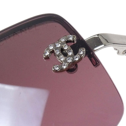 Chanel Sunglasses Eyewear Purple Rhinestone Small Good