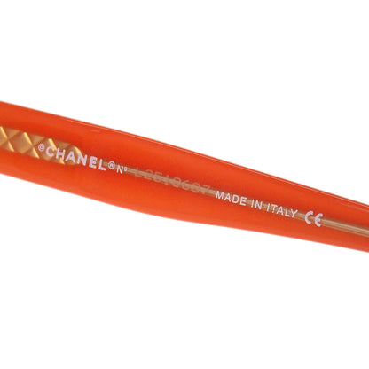 Chanel Sunglasses Eyewear Orange Small Good