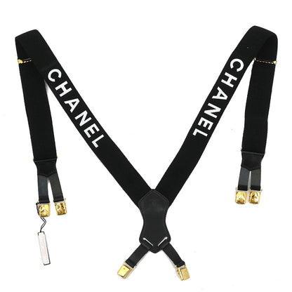 Chanel Black Suspenders Small Good