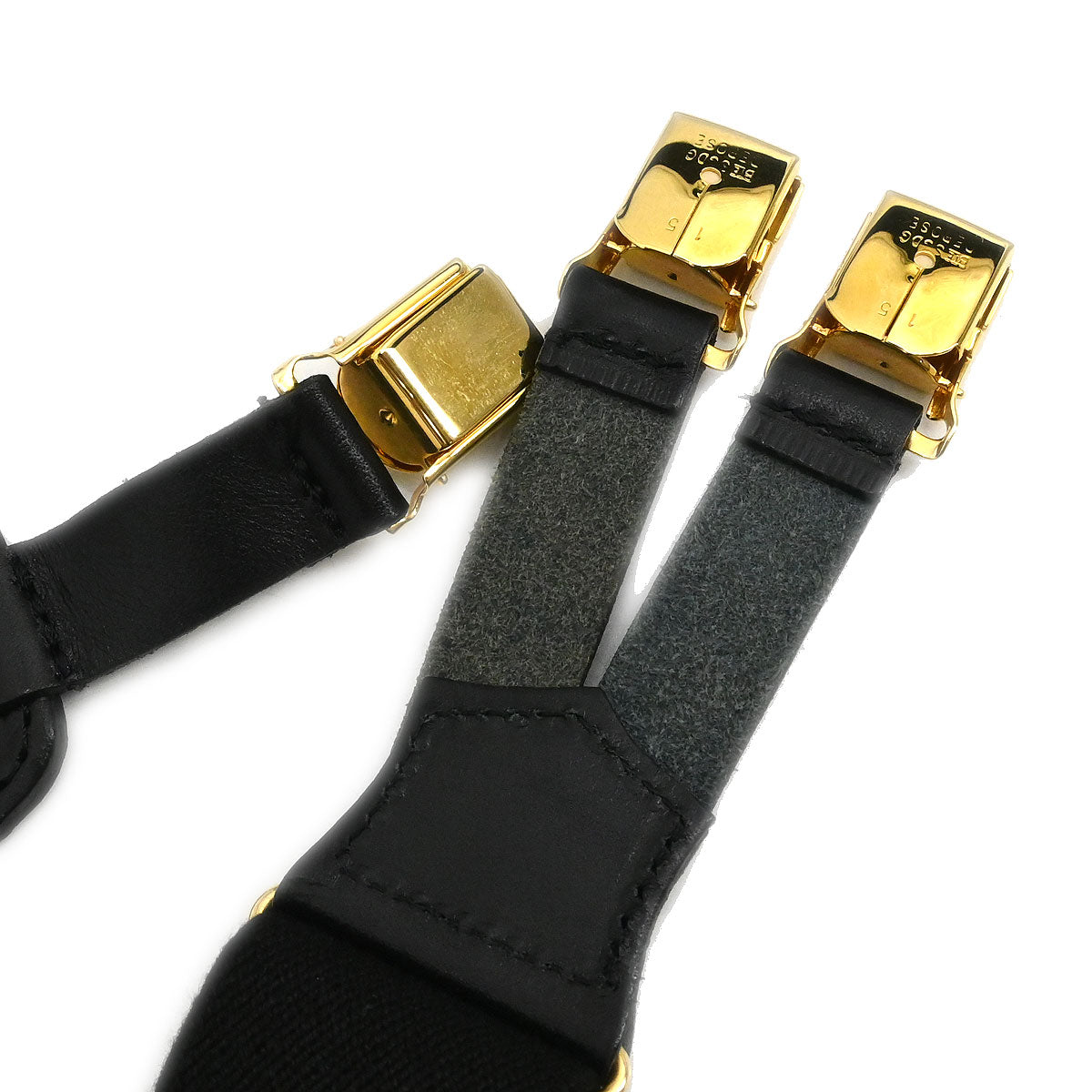 Chanel Black Suspenders Small Good