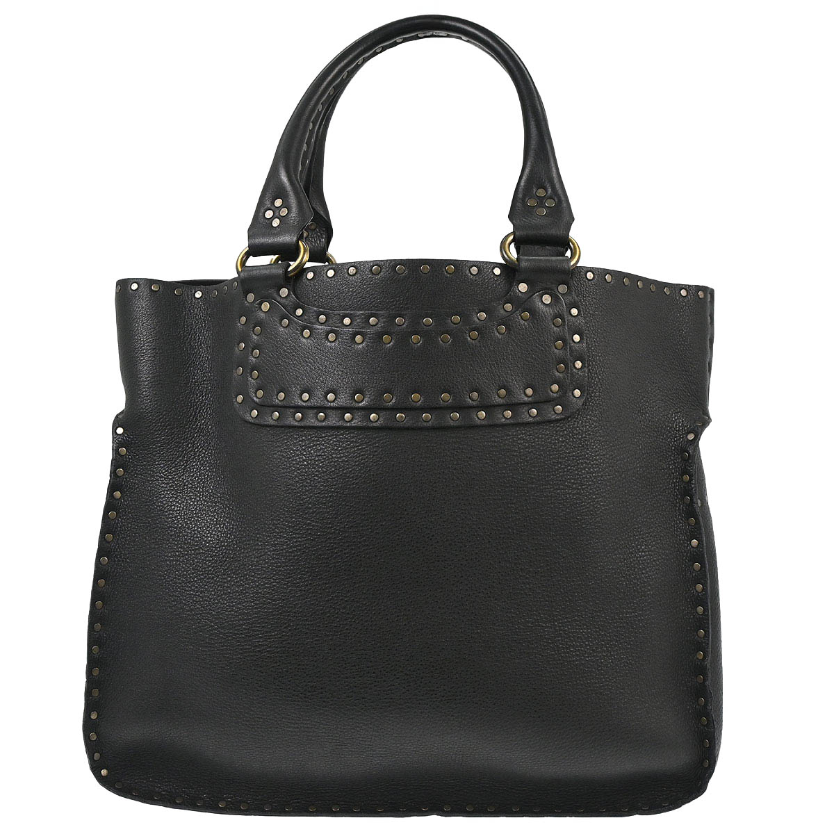 Celine Black Leather Boogie Tote Bag Handbag