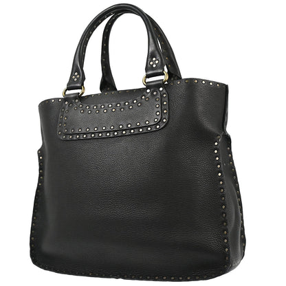 Celine Black Leather Boogie Tote Bag Handbag