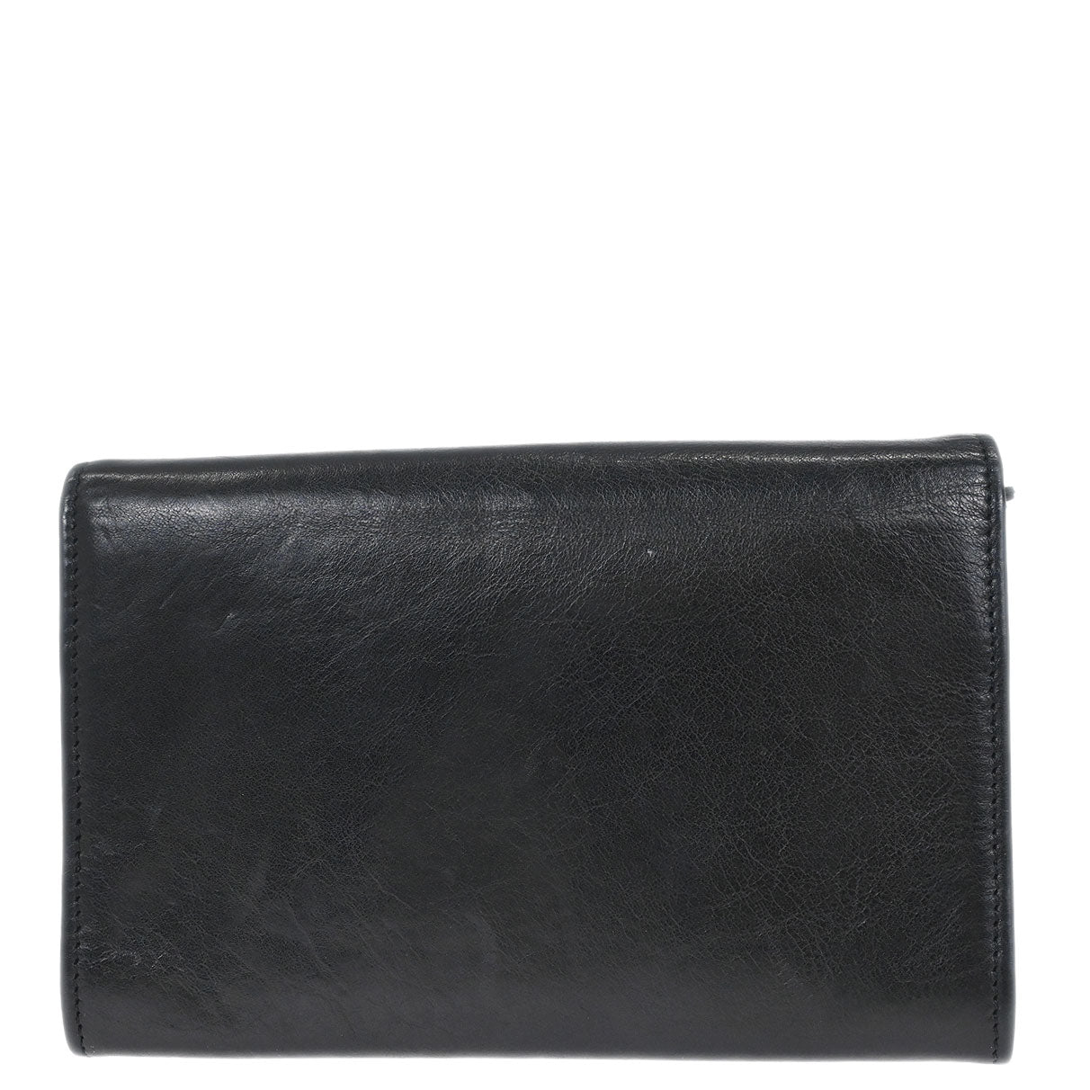 Chanel Black Lambskin Wallet Purse