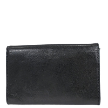 Chanel Black Lambskin Wallet Purse