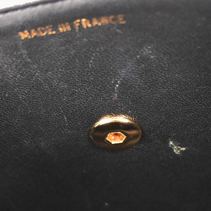 Chanel 1991-1994 Black Lambskin Top Handle Handbag