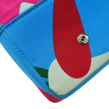 Chanel Blue Satin Micro Classic Flap Shoulder Bag Pochette