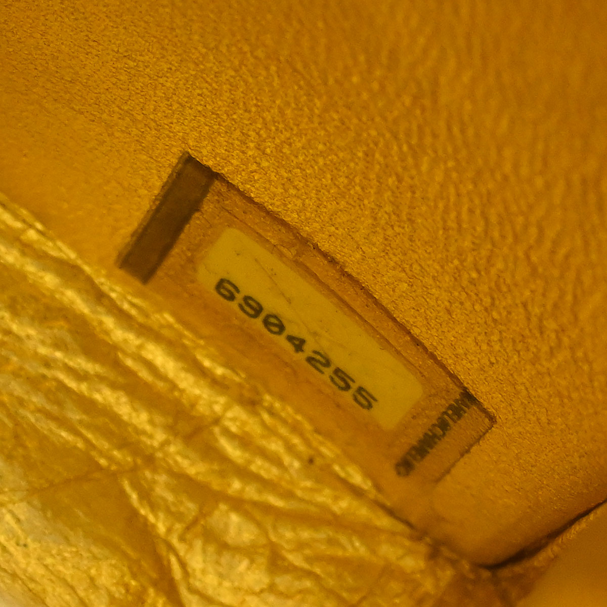 Chanel * Pony Hair Khaki Chain Shoulder Cigarette Case Small Good