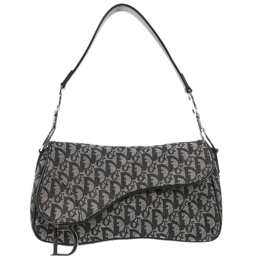 Christian Dior Black Saddle Trotter Handbag