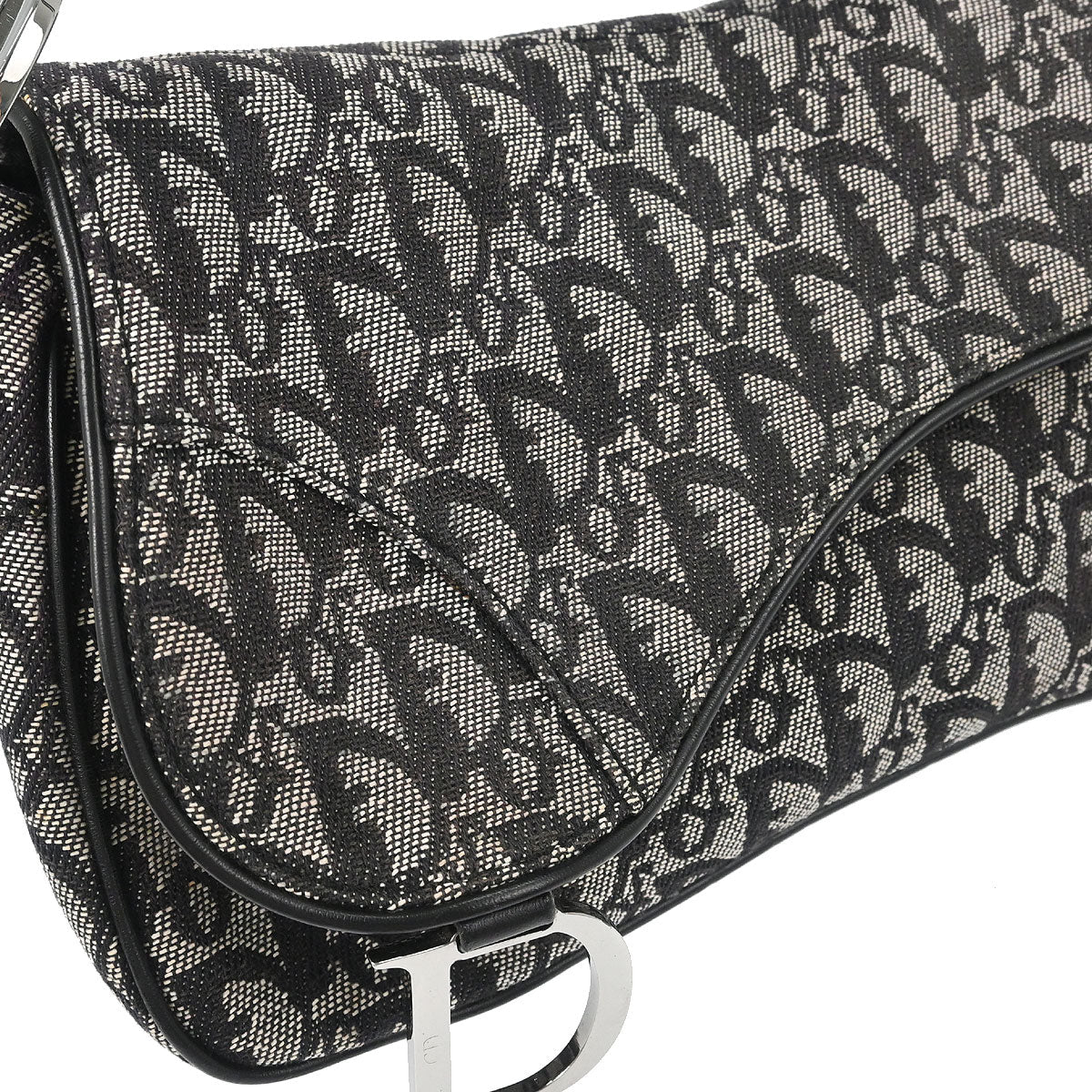 Christian Dior Black Saddle Trotter Handbag