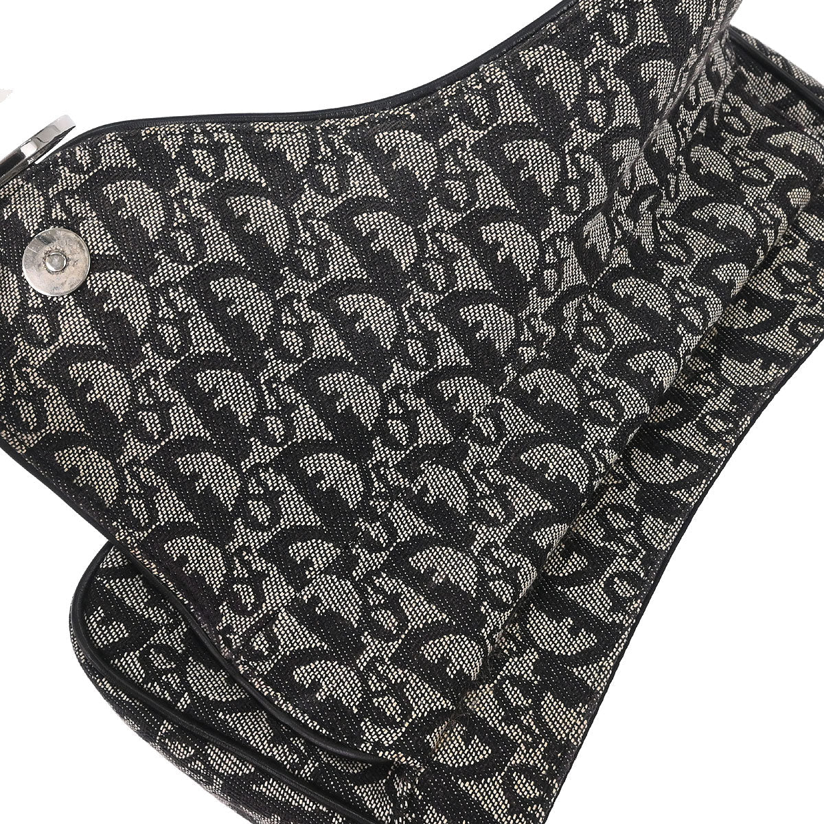 Christian Dior Black Saddle Trotter Handbag