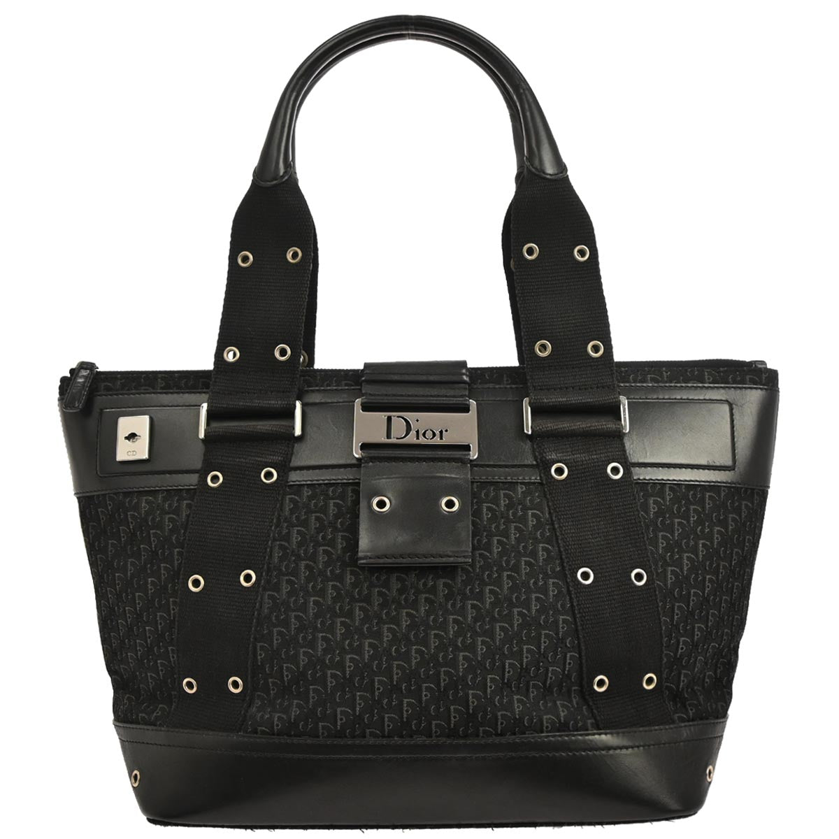 Christian Dior Black Trotter Street Chic Tote Bag