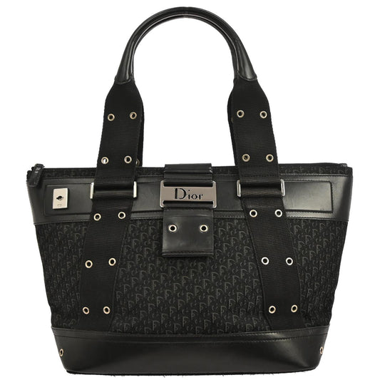 Christian Dior Black Trotter Street Chic Tote Bag
