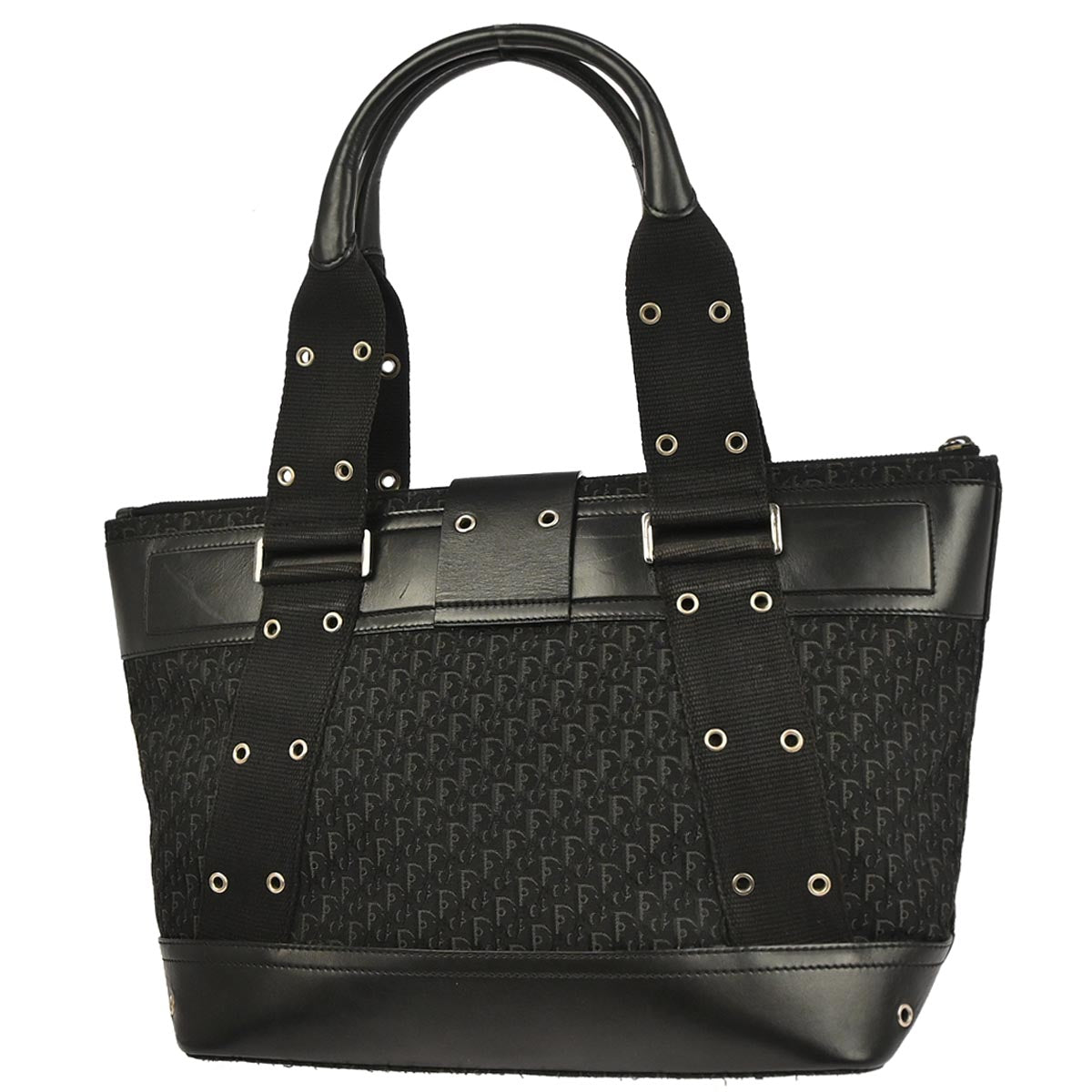 Christian Dior Black Trotter Street Chic Tote Bag