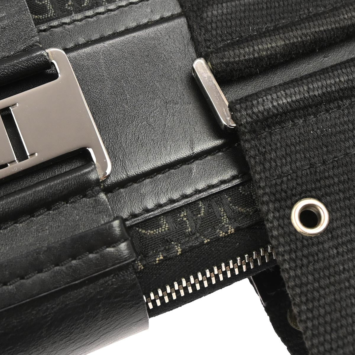 Christian Dior Black Trotter Street Chic Tote Bag