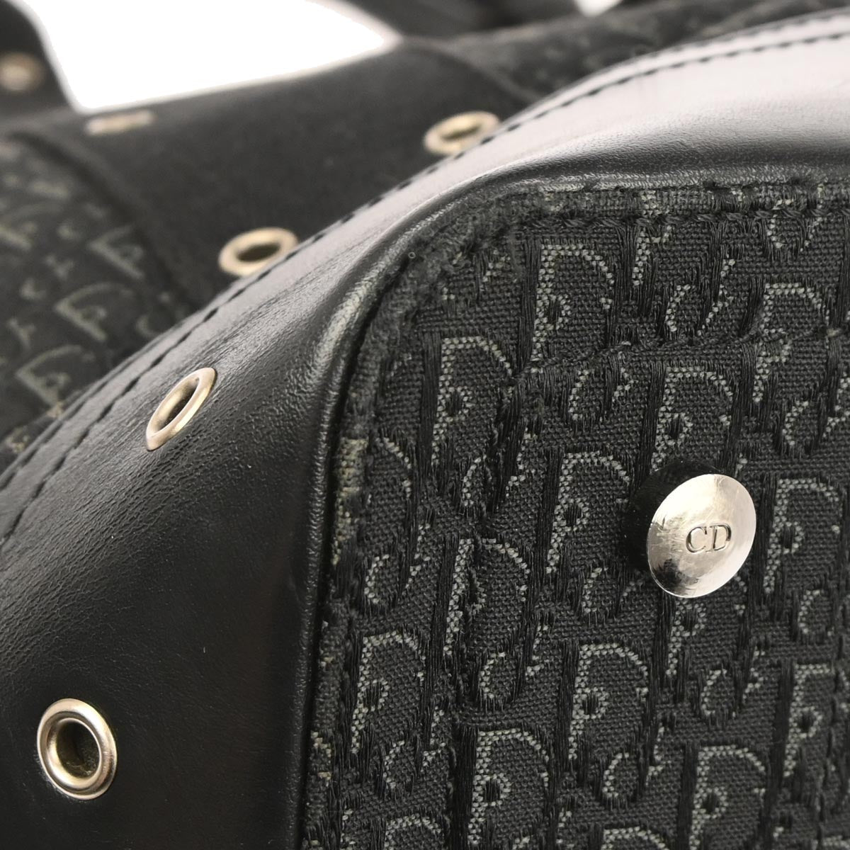 Christian Dior Black Trotter Street Chic Tote Bag