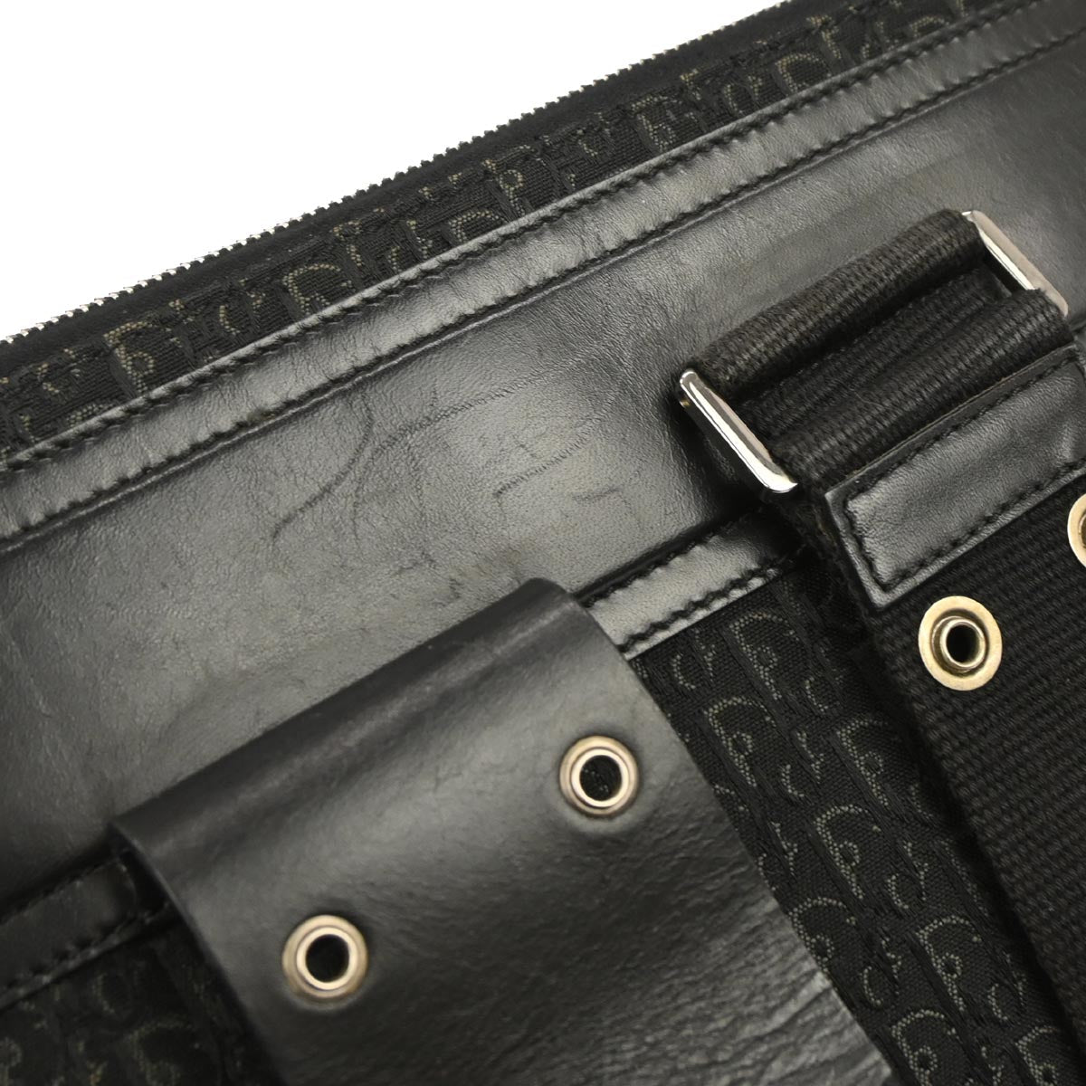 Christian Dior Black Trotter Street Chic Tote Bag