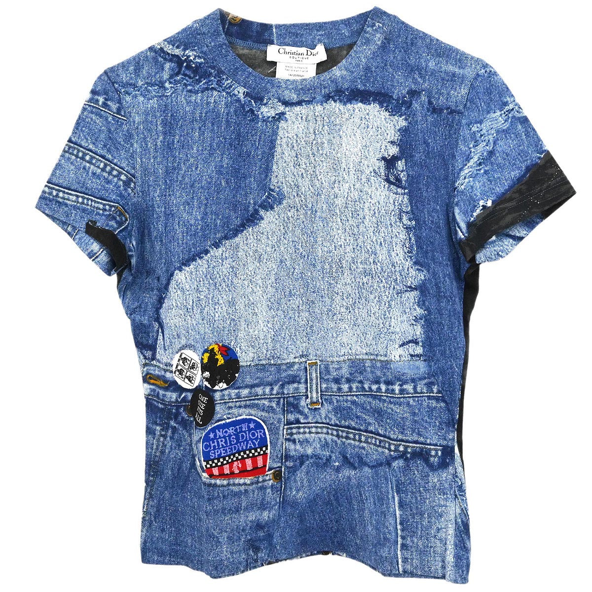 Christian Dior 2001 T-shirt Top Blue #40