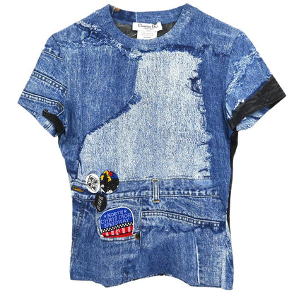 Christian Dior 2001 T-shirt Top Blue #40