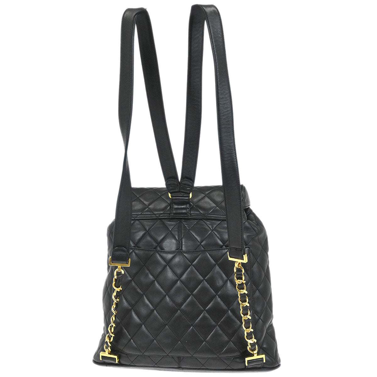 Chanel 1991-1994 Black Lambskin Backpack