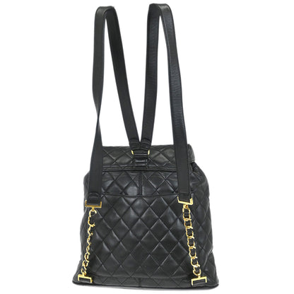 Chanel 1991-1994 Black Lambskin Backpack