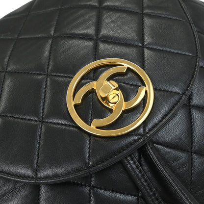Chanel 1991-1994 Black Lambskin Backpack